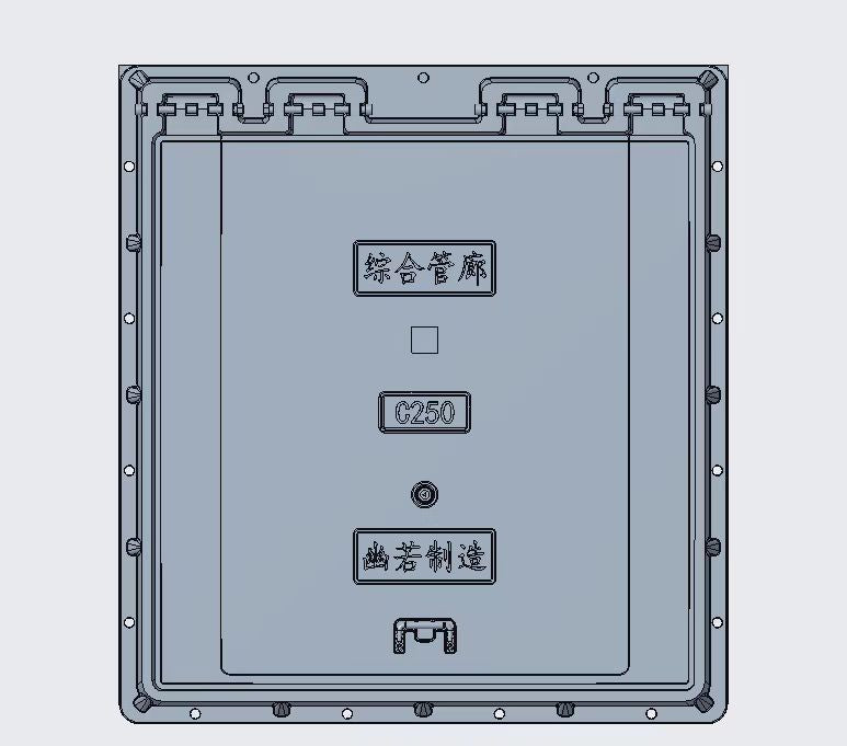 Customizable hydraulic manhole cover/Motorised floor access hatch for integrated pipe gallery